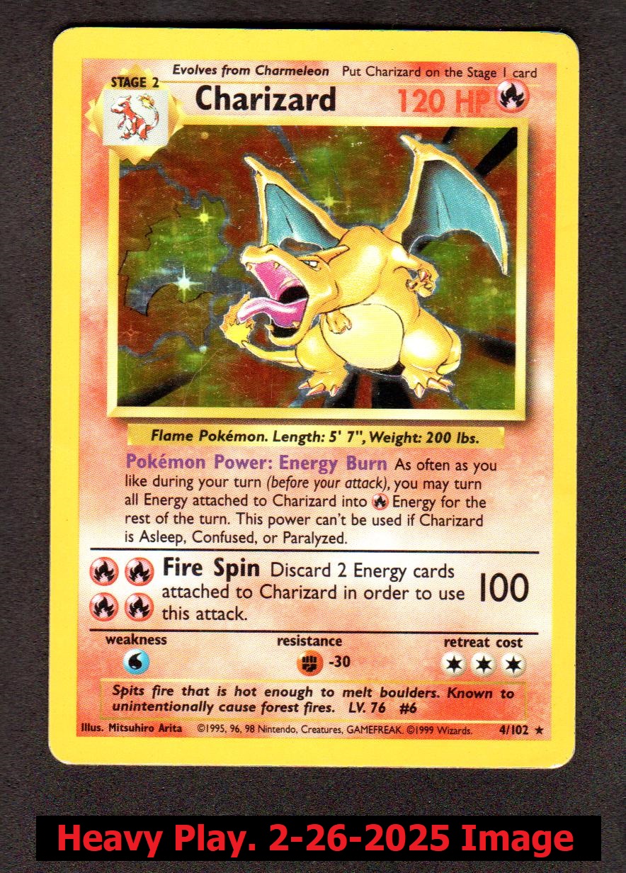 Charizard - 4/102 - Holo Rare - Unlimited Edition